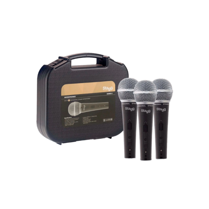 SET DE 3 MICROFONOS STAGG SDM503 - Imagen 1