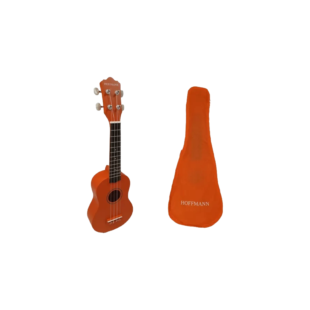 UKELE SOPRANO HOFFMAN KU-OM CON FUNDA NARANJA