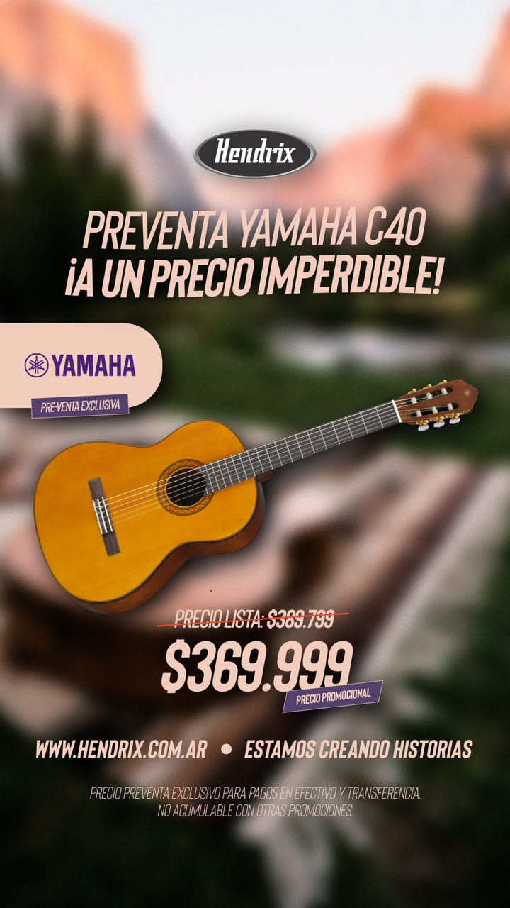WhatsApp Image 2026-07-30 at 12.39.35 PM PREVENTA YAMAHA C40 - Imagen 1